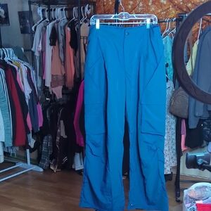 HALARA Deep  Navy Blue Nylon Pants